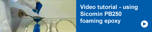 Video tutorial - using Sicomin PB250 
foaming epoxy