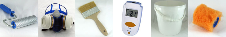 Resin epoxy brushes, tools and ancilliaries
